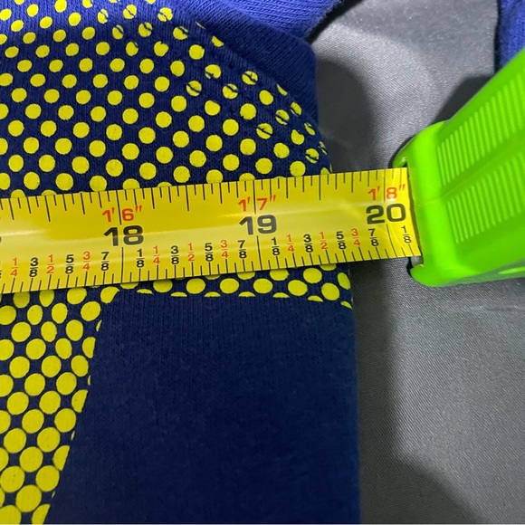 Nike Hoodie Men’s Small Full Zip Blue Spell Out Logo Graphic Print Activewear - Picture 9 of 12